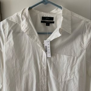 J. Crew White Button Up